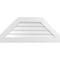 Ekena Millwork Octagonal Top Surface Mount PVC Gable Vent w/ 3-1/2"W x 1"P Standard Frame, 42"W x 18"H GVPOT42X1801SN - alternate 1